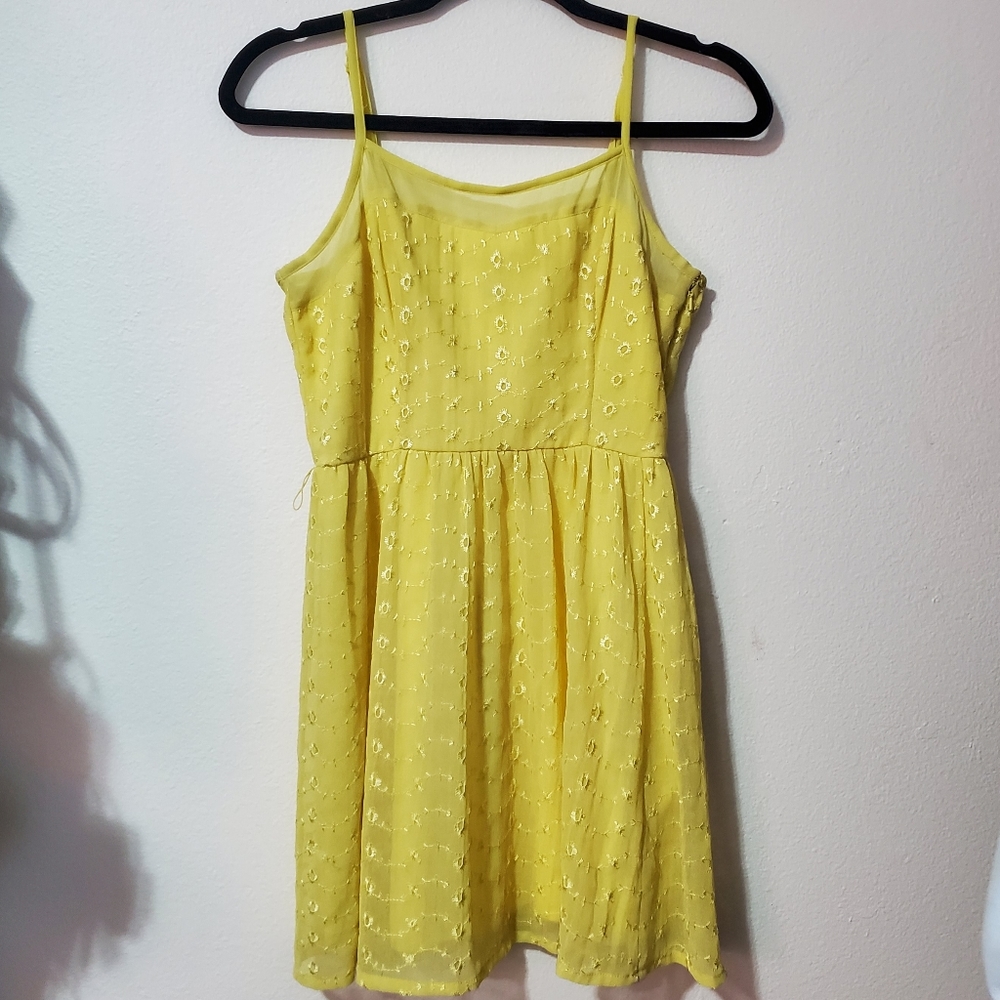 Forever 21 Short Yellow Summer Dress